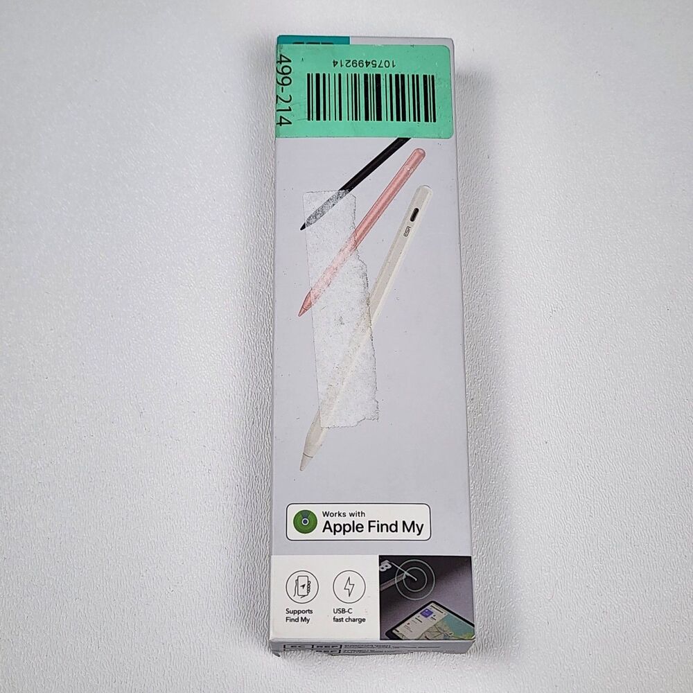 ESR Geo Digital iPad Pencil Find My Compatible USB-C Stylus White